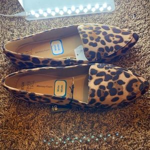 Leopard flats. Brand new. Never worn.